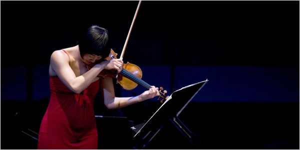 The violin soloist Jennifer Koh. Konrad Fiedler for The New York Times.