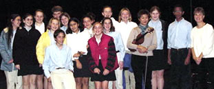 Jennifer Koh with students